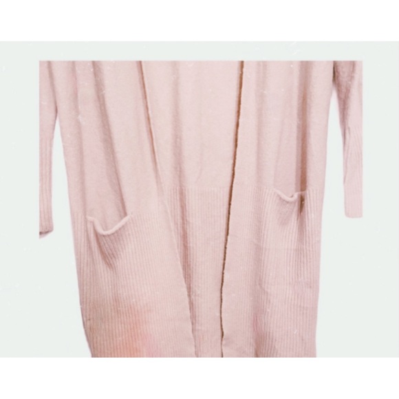 NWT CHELSEA & VIOLET Blush Pink Alpaca Long Sweater - Picture 7 of 11